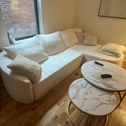 L Shape Modular Sofa + Pillows