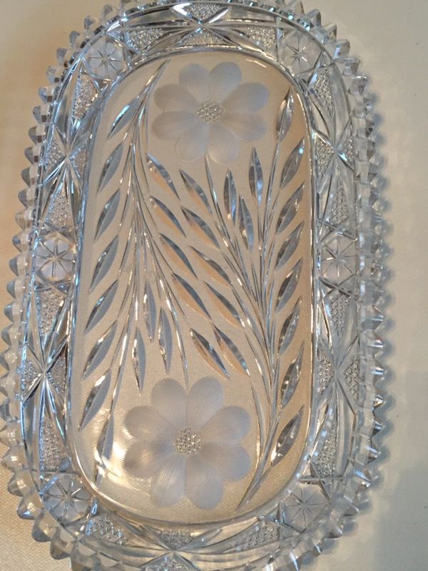 Thick Crystal Glass Serving Dish
