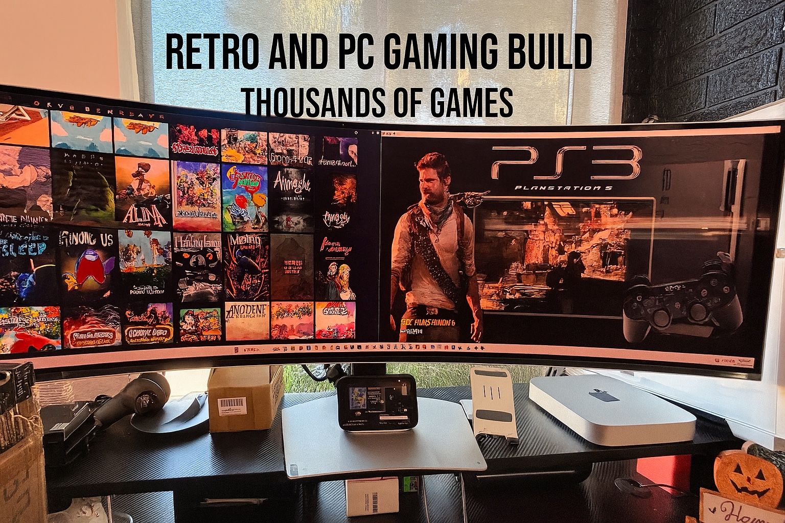 Gaming Build. 8 Terabyte Retro & PC Gaming. VR Games Thousands Of Games