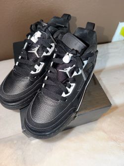Big Kid's Jordan Spizike Low Black/White size 6Y