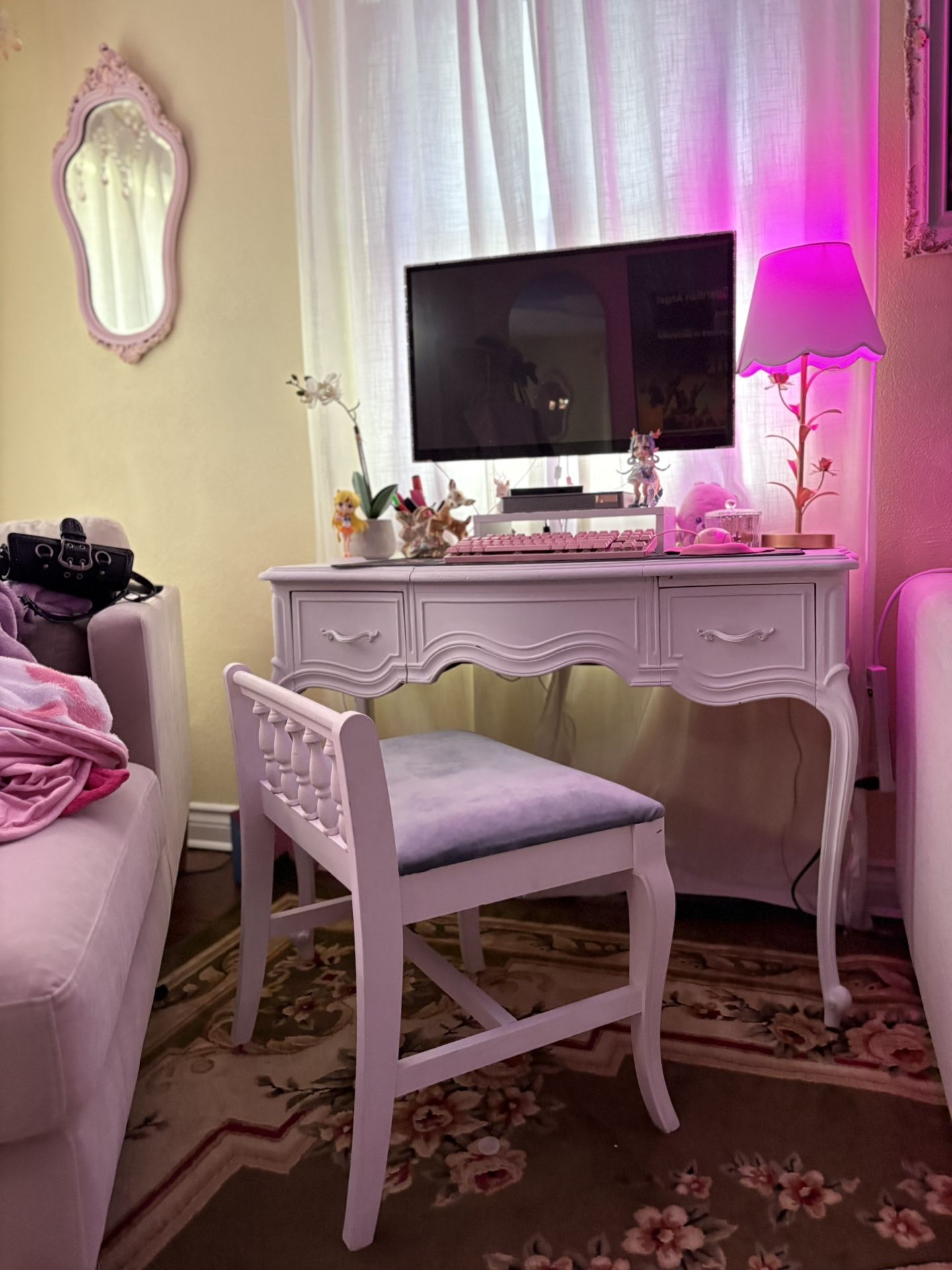 French Style Desk With Stool