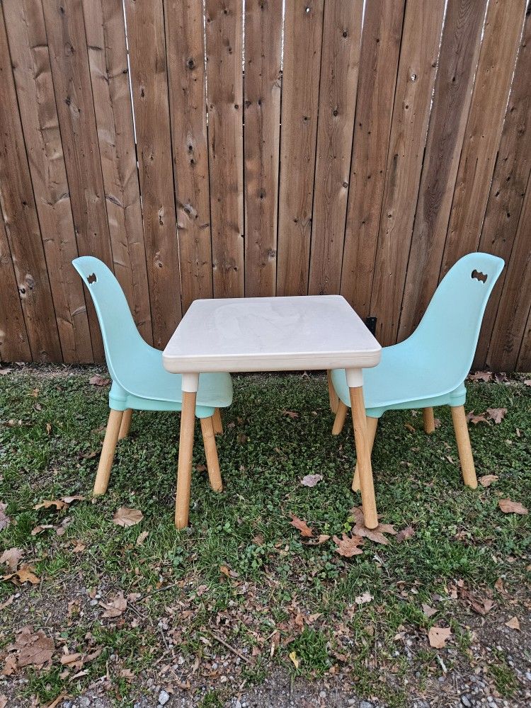 Kids Table & 2 Chairs
