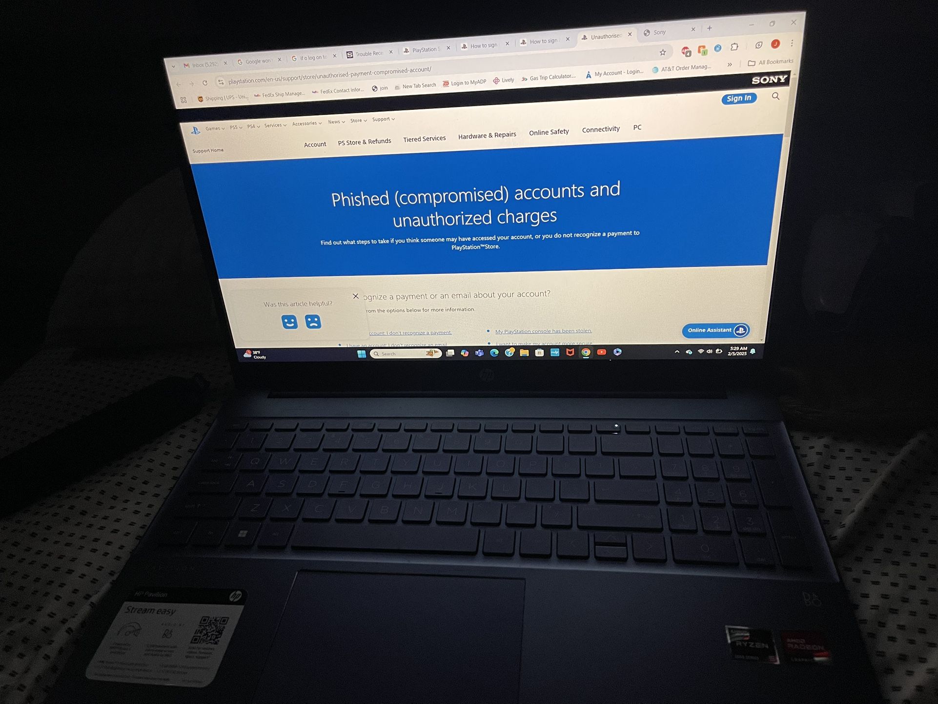 HP PAVILION LAPTOP 15in