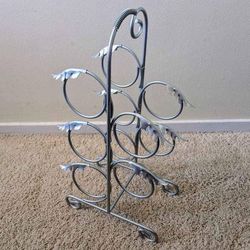 NEW wrought iron metal wire 5 bottle countertop wine rack stand holder estante de vino