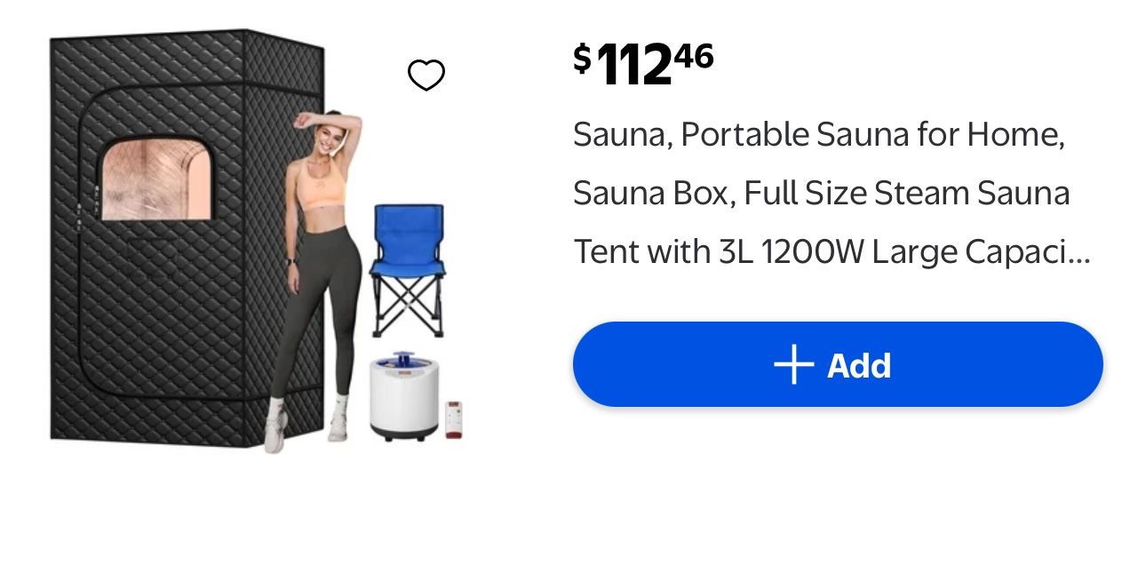 Sauna Portable Home Box Full Size Steam Tent Large Capacity health fitness workout beauty weight new