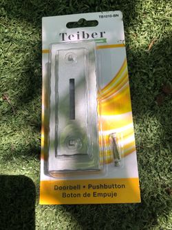 New Craftmade LED Illuminated Doorbell Touch Silver Industrial Forged TB1010-BN