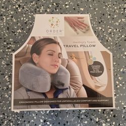 Memory Foam Travel Pillow 