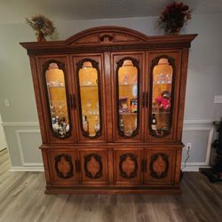 Antique Hutch And Table Set 