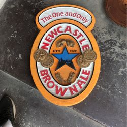 Newcastle Brown Ale Sign.