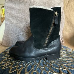 Sorel Youth Leather Suede Waterproof Boots