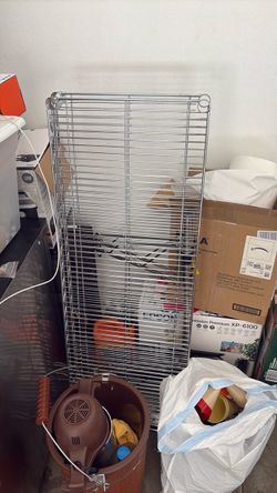 Stainless steel metro shelves. 2 tier