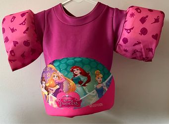 Set of 2 Disney Princess Tadpool Swim Vests / Kids Floaties (30-50 lbs)