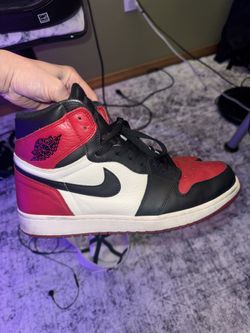 AIR JORDAN 1 BRED TOE SIZE 12