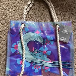 Lilo Stitch Disney Beach Tote Bag Nwt