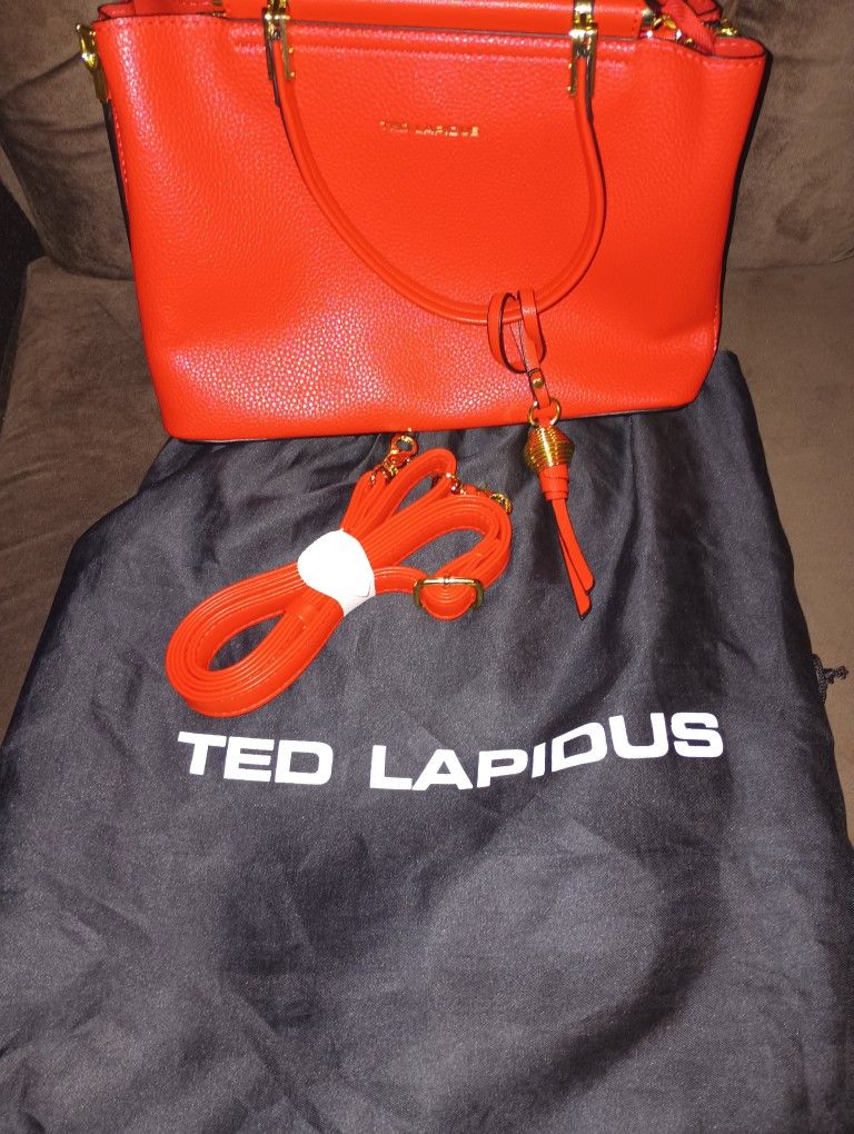 Ted Lapidus Red Purse Leather (New) Pick Up In Florence Ky Cash Only 