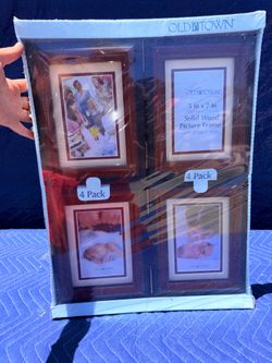 Old Town 5x7 Solid Wood Picture Frames 4-Pack