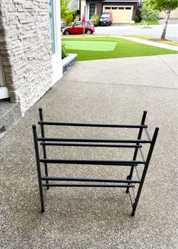 Metallic 4 rack shoe-rack