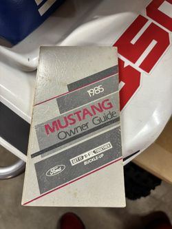Book 1985 ford mustang original owners manual very good condition $30