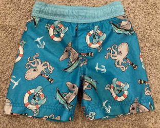 Shark swim trunks