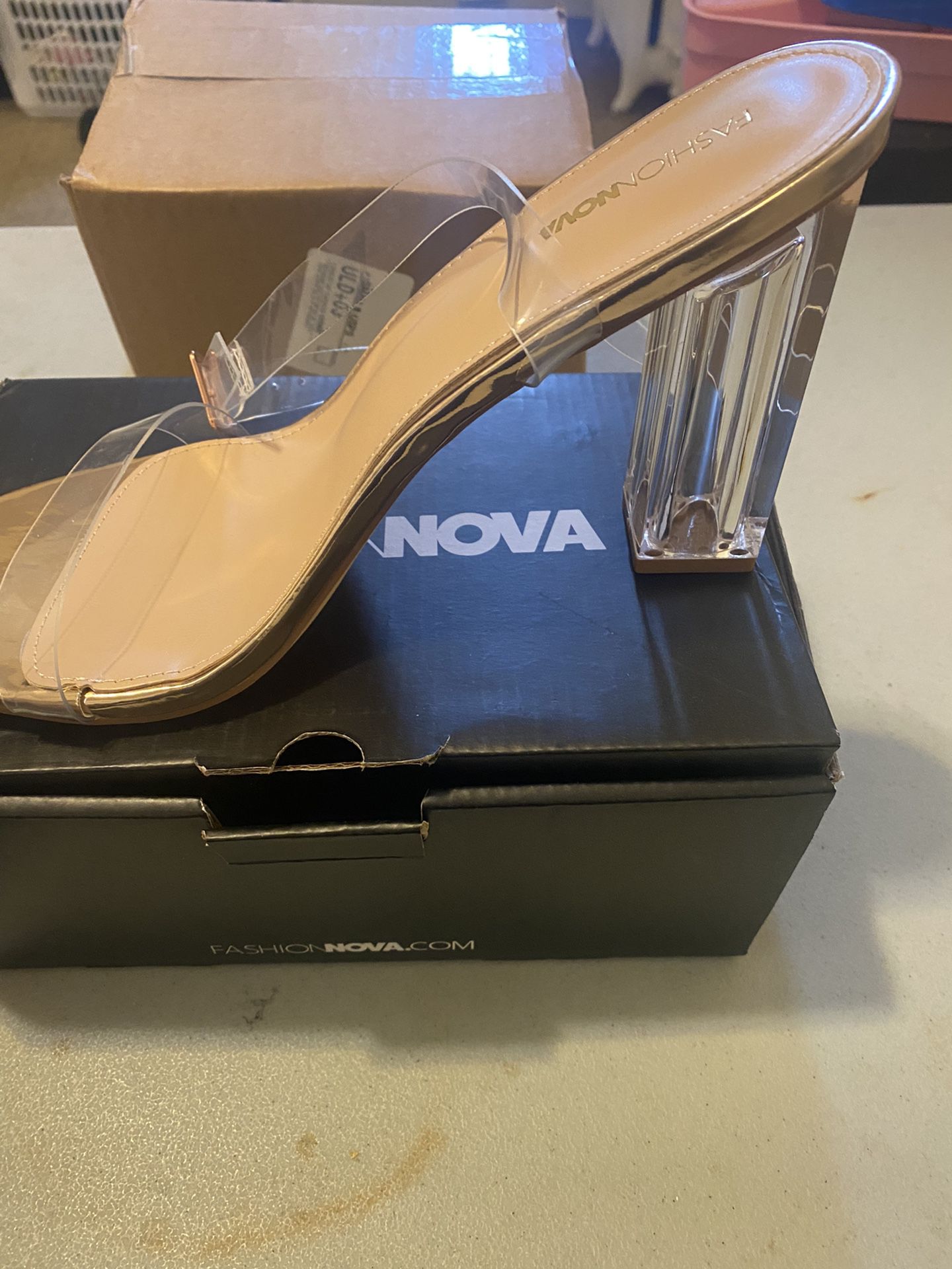 Clear Heels (Brand New) Never Wore 