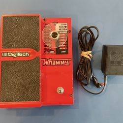 DigiTech Whammy 4 Pitch Shifting Guitar Pedal - Red - w/ Power Supply & Custom Knob Wheel