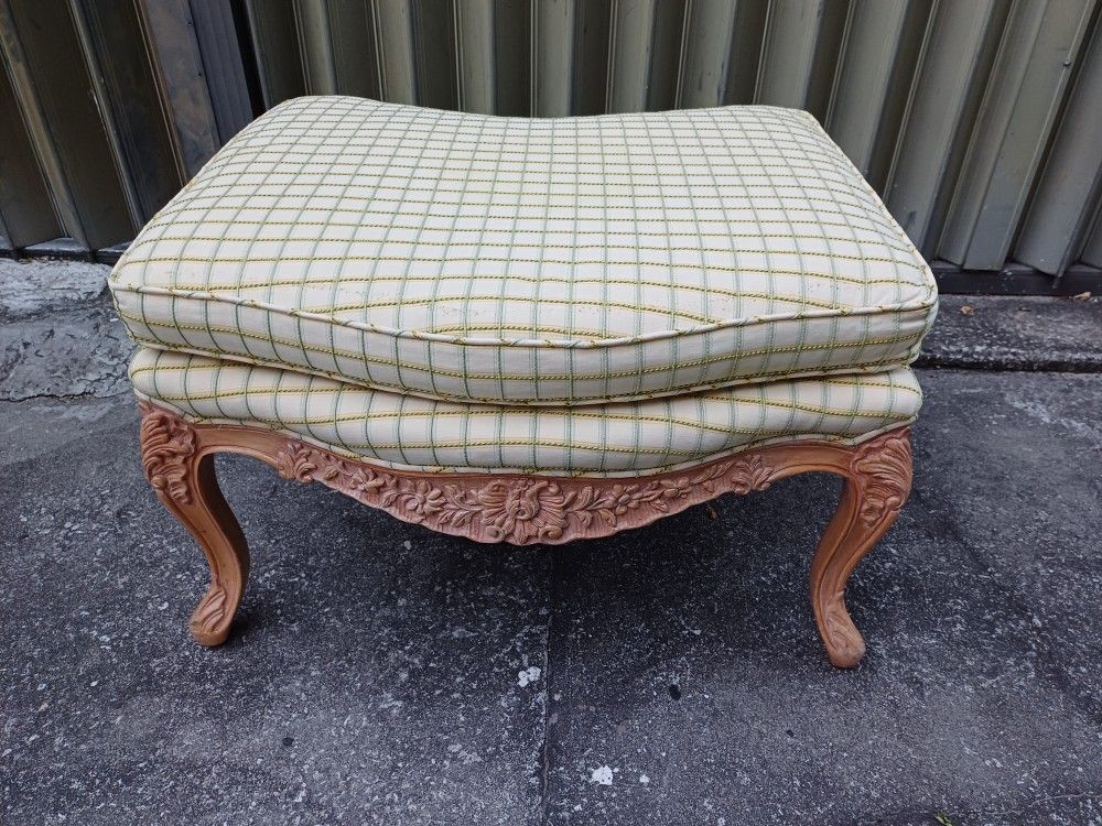 Vintage French style ottoman foot rest