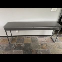 Sleek Black Entry Table 