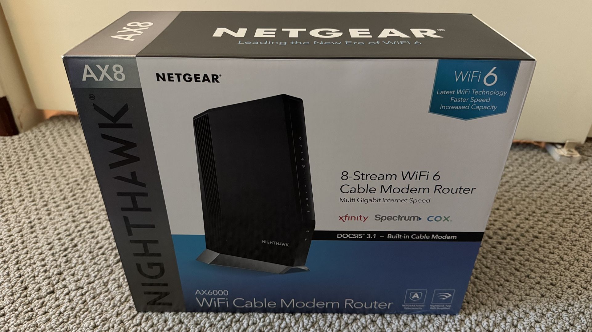 Netgear Nighthawk AX8 8- Stream AX6000 WiFi 6 Router for Sale in ...