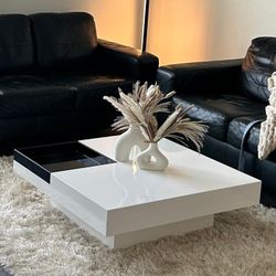 Black Leather Couch 4 Months Old