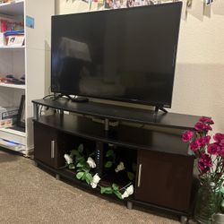 Vizio 43” Tv, TV stand and L size big sofa