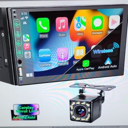 Hotfenlee Wireless Carplay Double Din Car Stereo
