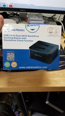 USB 3.0 Dual Sata Hard Drive Docking Station with Standalone Clone Function