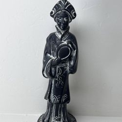 Vintage Asian Chalkware Statue