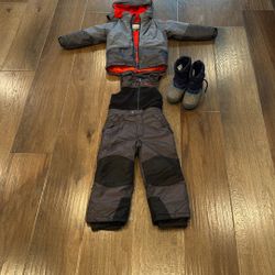 Kids snow jacket, pants & boots