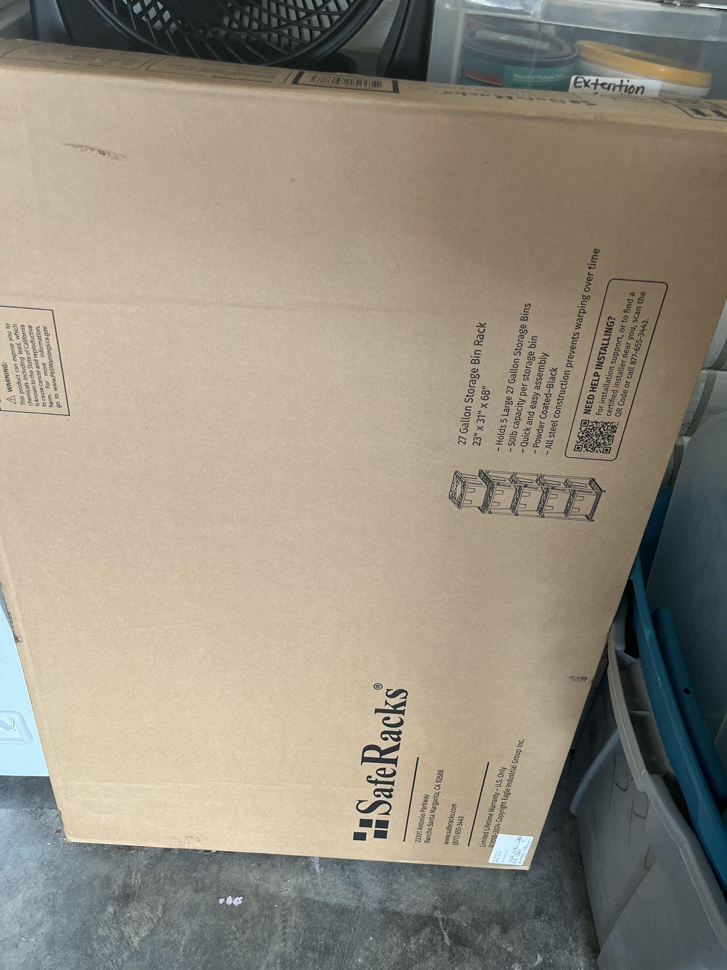 Storage Bin Rack