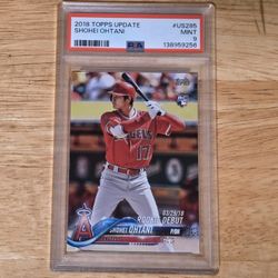 2018 Topps Shohei Ohtani Rookie Card US285 PSA 9 