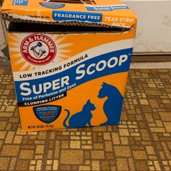 26.8# (inc box) Arm & Hammer Super Scoop Litter