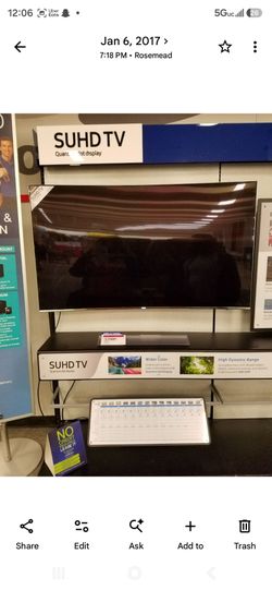 Samsung 65 inch curved smart 4k SUHD TV