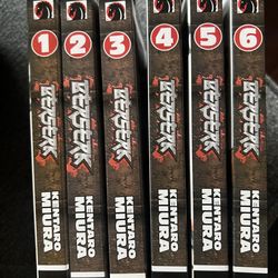 Berserk volumes 1-6