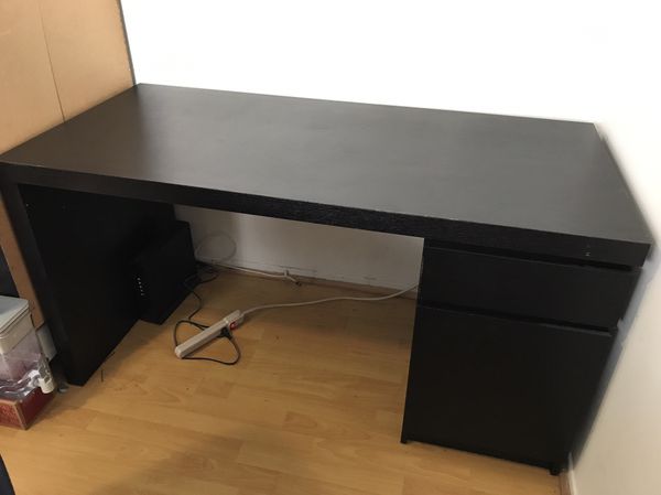 Ikea Malm Desk Black For Sale In Los Angeles Ca Offerup