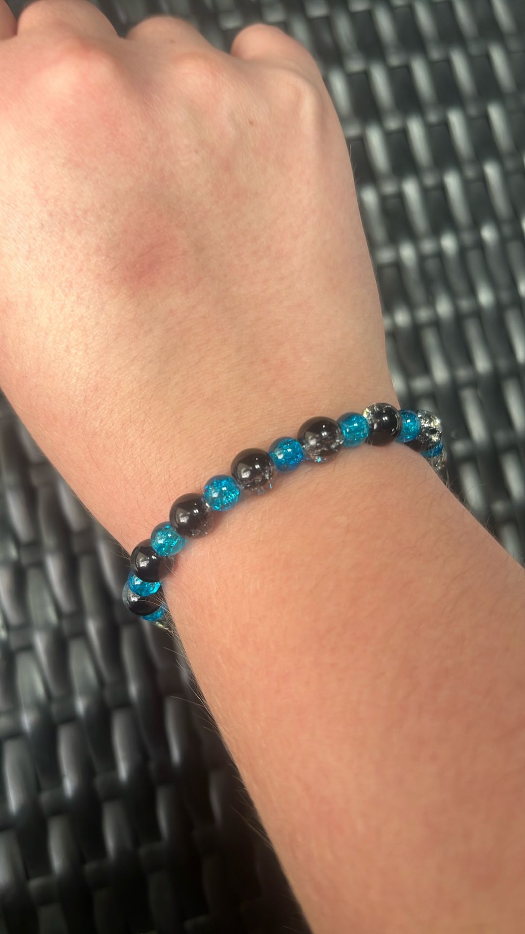 Black and blue bracelet