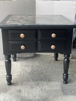 Epoxy Resin End Table