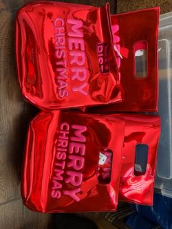 Bath and body works metallic cosmetic bags