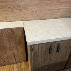 Cabinets Solid Wood. Medium Walnut