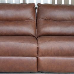 LEATHER AUTOMATIC RECLINER SOFA/COUCH