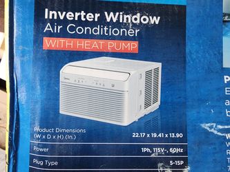 BRAND NEW Midea 12,000 BTU Window Air Conditioner with Heat, 550 Sq Ft
Smart Inverter Control