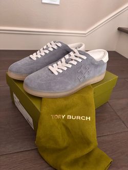 Tory Burch Suede Low-Top Sneakers