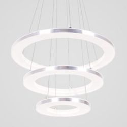 Modern LED Pendant Light Acrylic 3 Rings Lamp 40+30+20cm