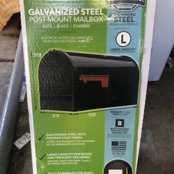 GILBRALTAR GALVANIZED STEEL POST MOUNT MAILBOX BRAND NEW