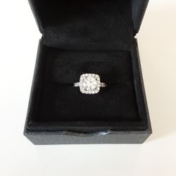 Ladies Diamond Ring Engagement Solitaire Wedding Set